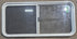 Used White Radius Opening Window : 45 1/2" W x 21 1/4" H x 1 3/4" D - Young Farts RV Parts