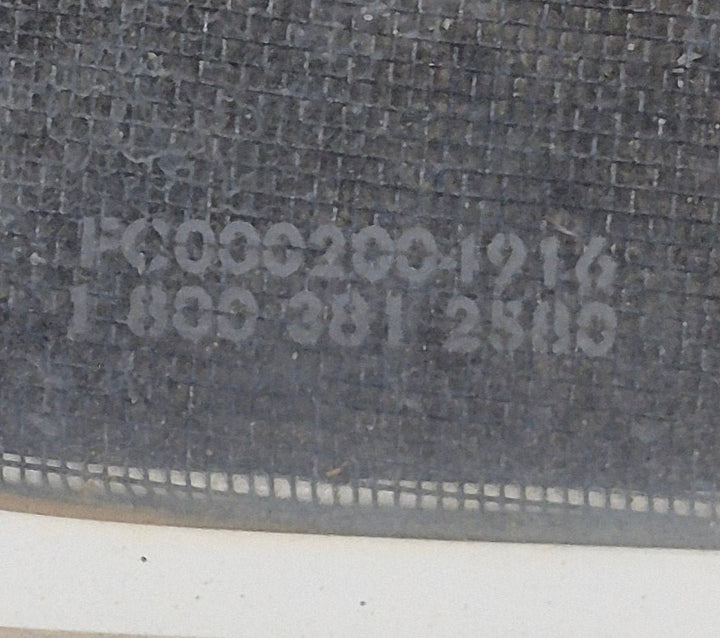 Used White Radius Opening Window : 45 1/4" W x 21 1/2" H x 1 5/8" D - Young Farts RV Parts