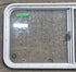 Used White Radius Opening Window : 45 1/4" W x 21 1/2" H x 1 5/8" D - Young Farts RV Parts