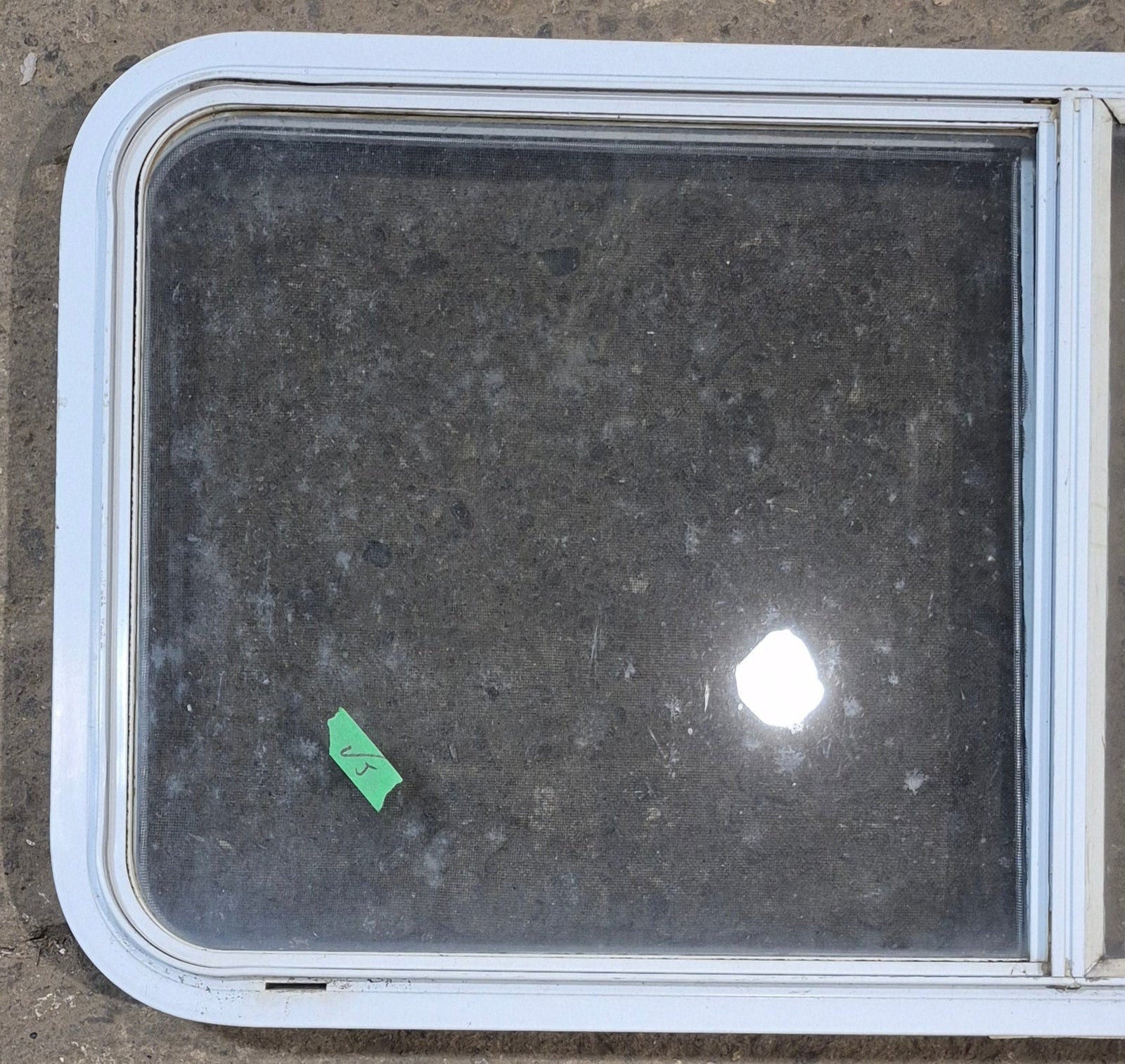 Used White Radius Opening Window : 45 1/4