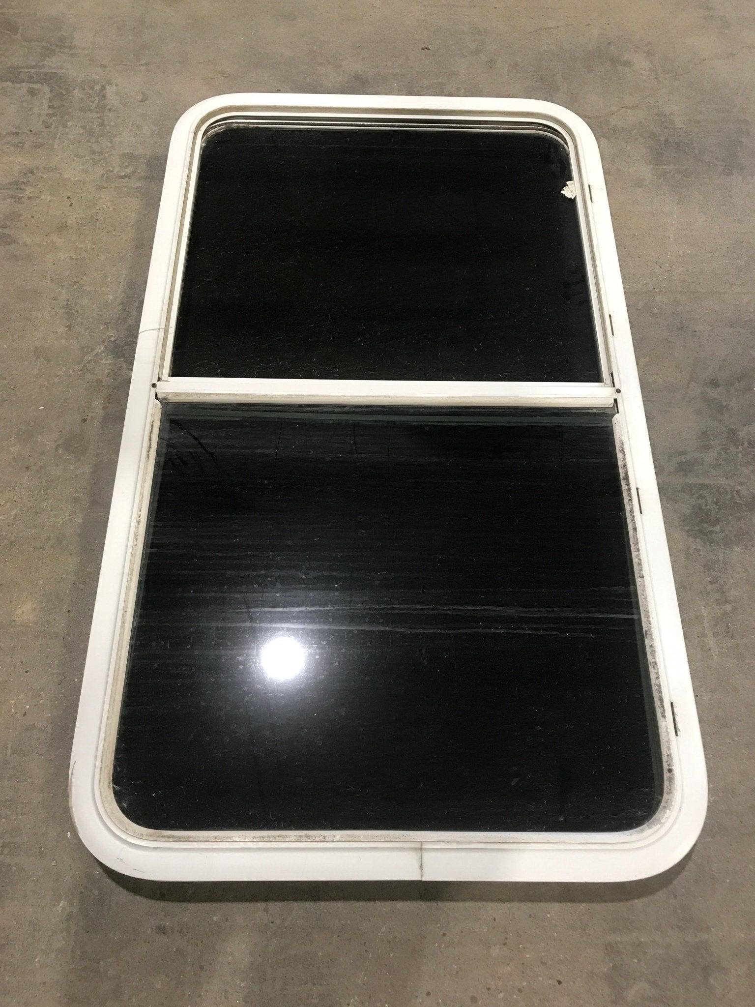 Used White Radius Opening Window : 45 1/4