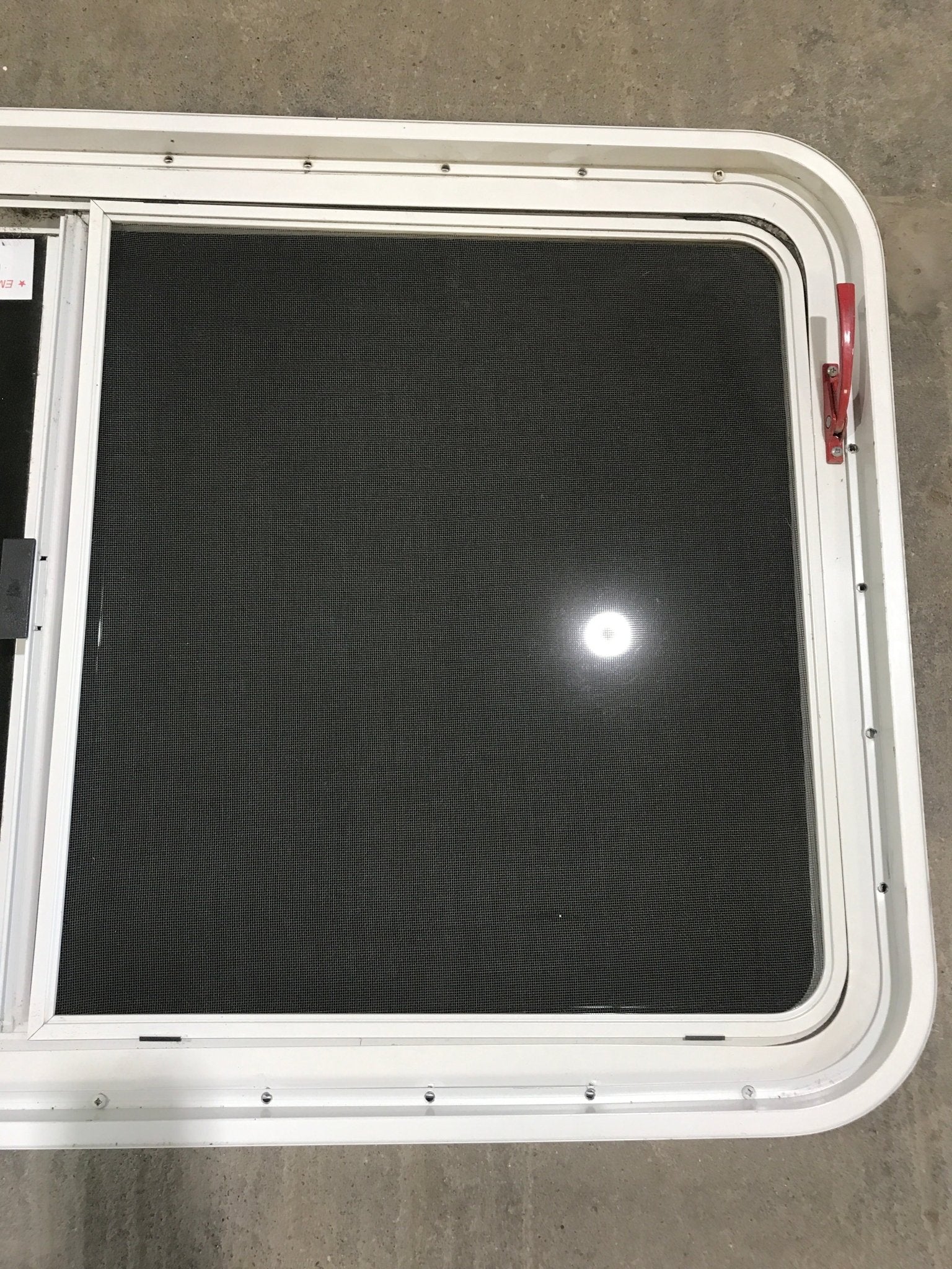 Used White Radius Opening Window : 45 1/4