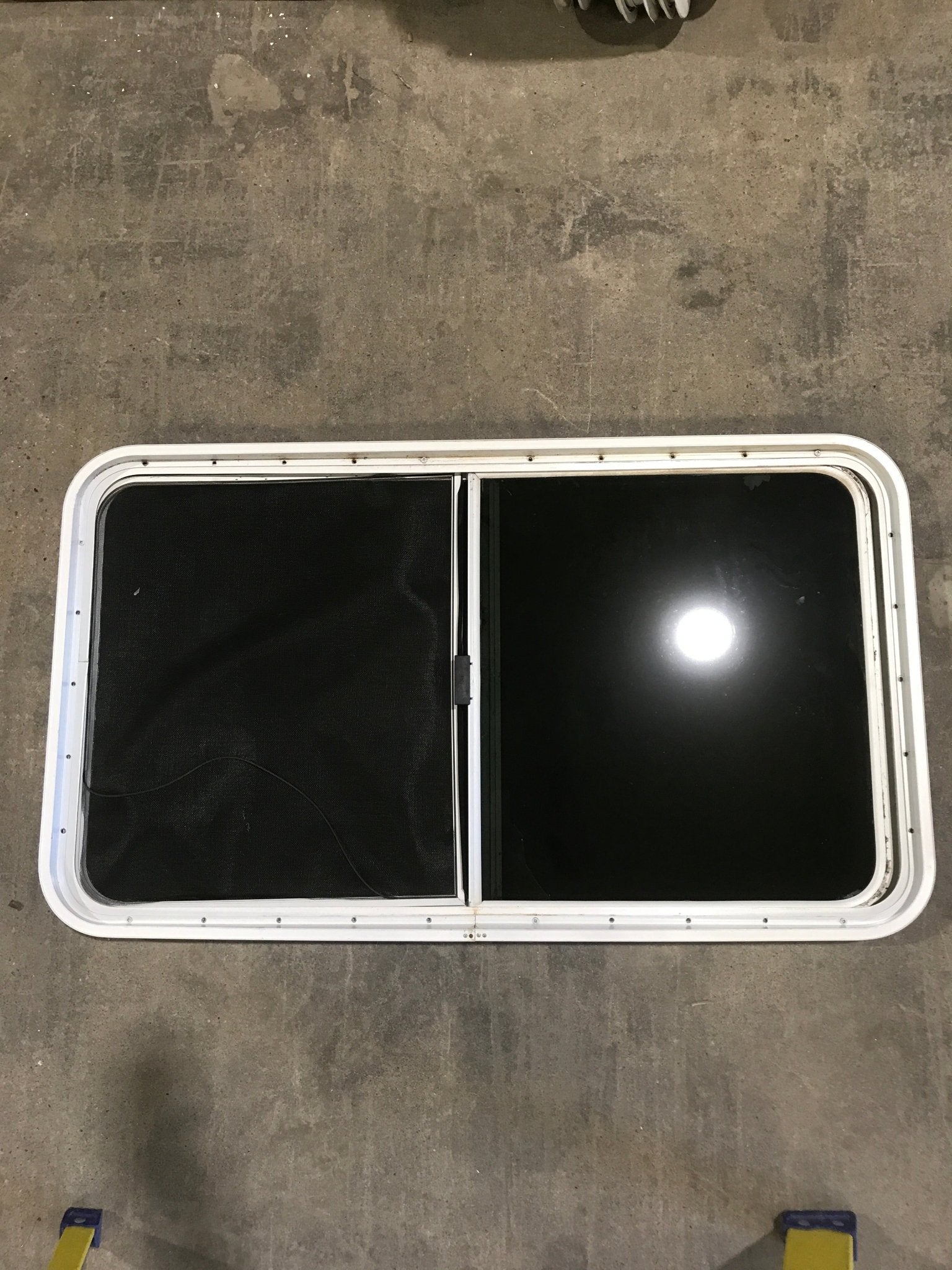 Used White Radius Opening Window : 45 1/4