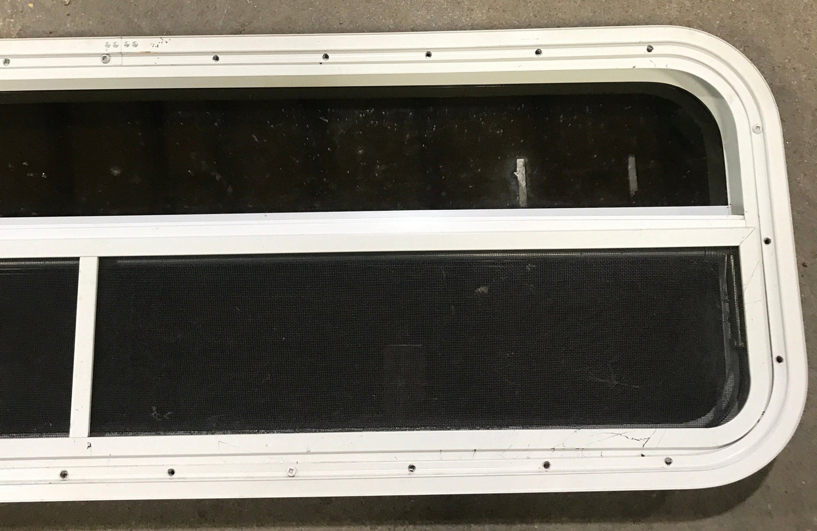 Used White Radius Opening Window : 47 1/2