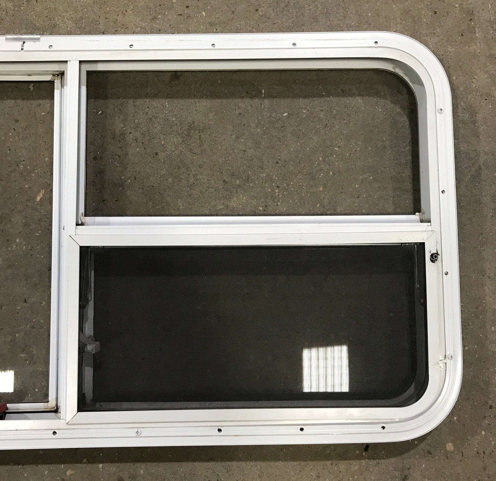 Used White Radius Opening Window : 47 1/2