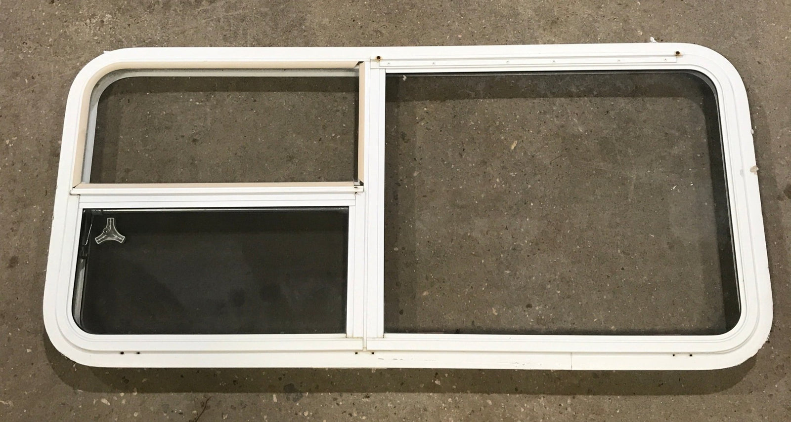 Used White Radius Opening Window : 47 1/2