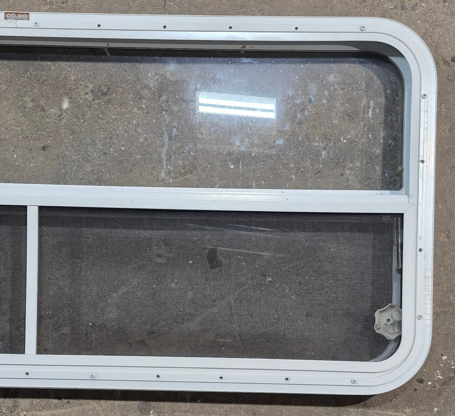 Used White Radius Opening Window : 47 1/2