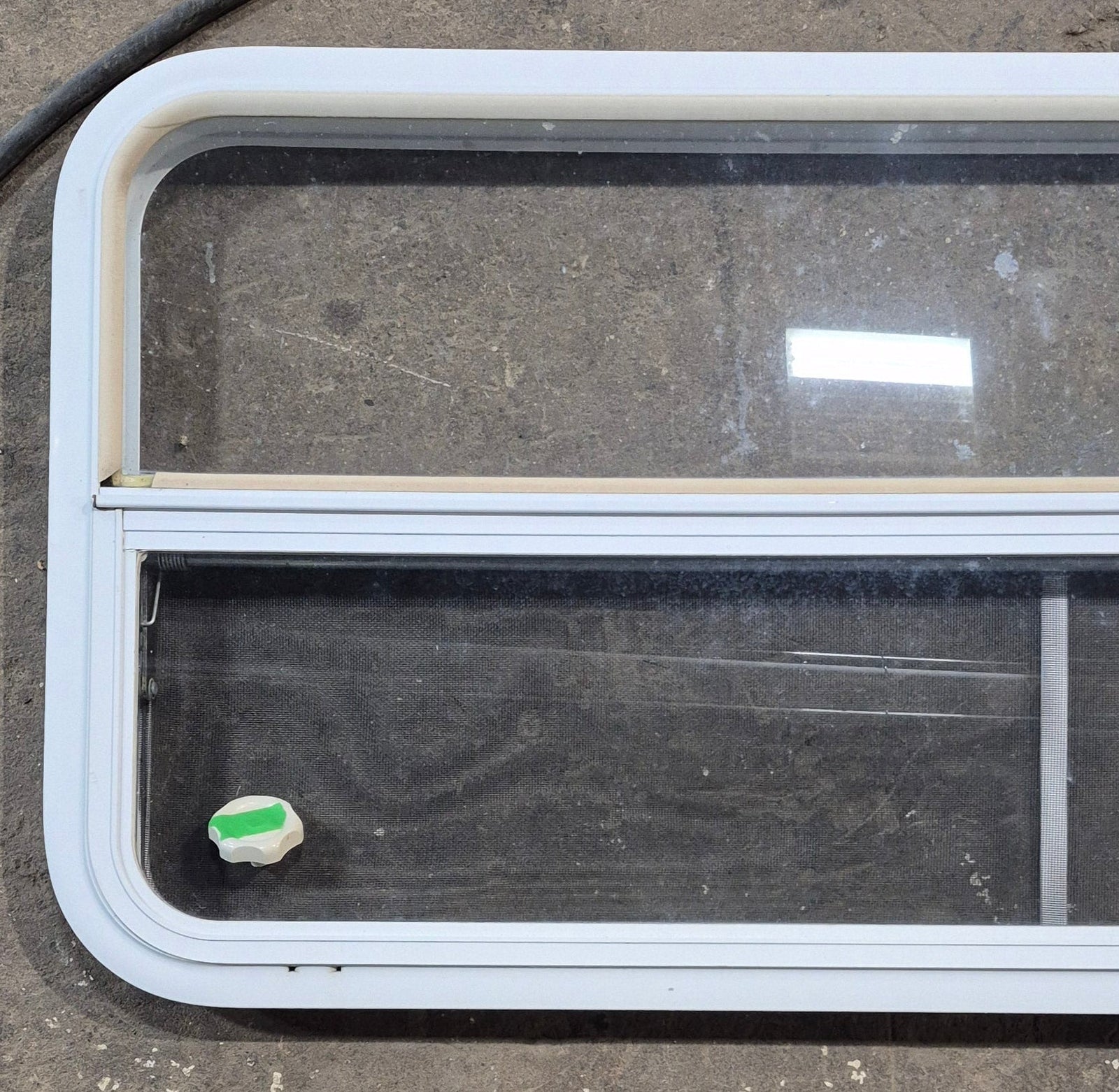 Used White Radius Opening Window : 47 1/2