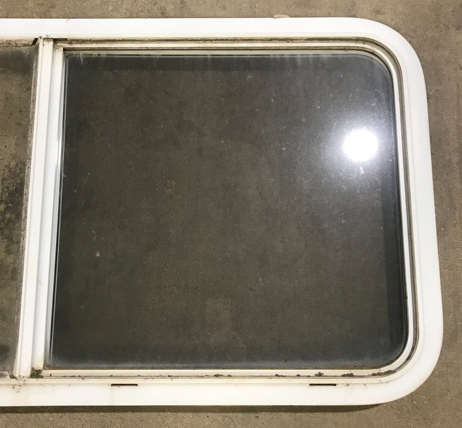 Used White Radius Opening Window : 47 1/2