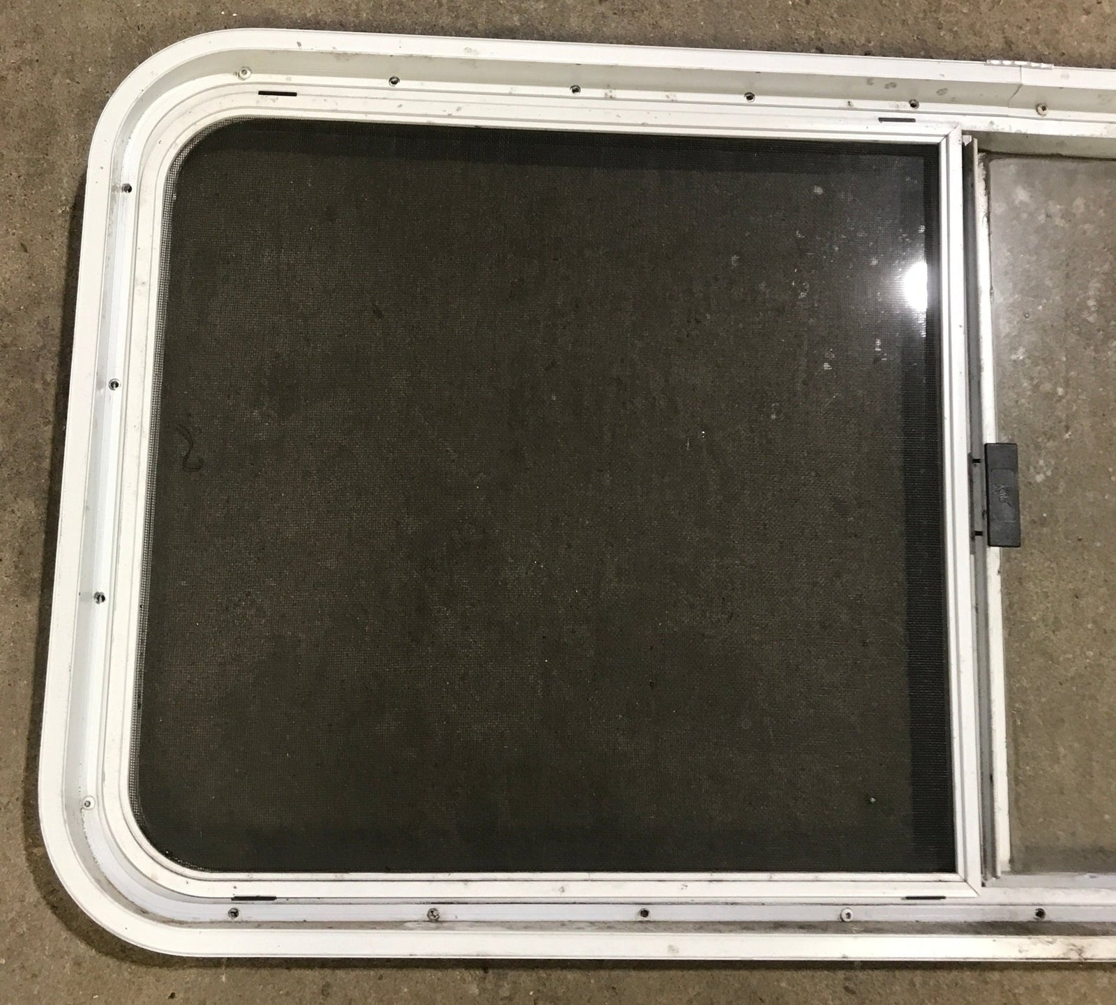 Used White Radius Opening Window : 47 1/2