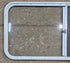 Used White Radius Opening Window : 47 1/2" W x 21 1/2" H x 1" D - Young Farts RV Parts