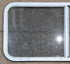Used White Radius Opening Window : 47 1/2" W x 21 1/2" H x 1" D - Young Farts RV Parts