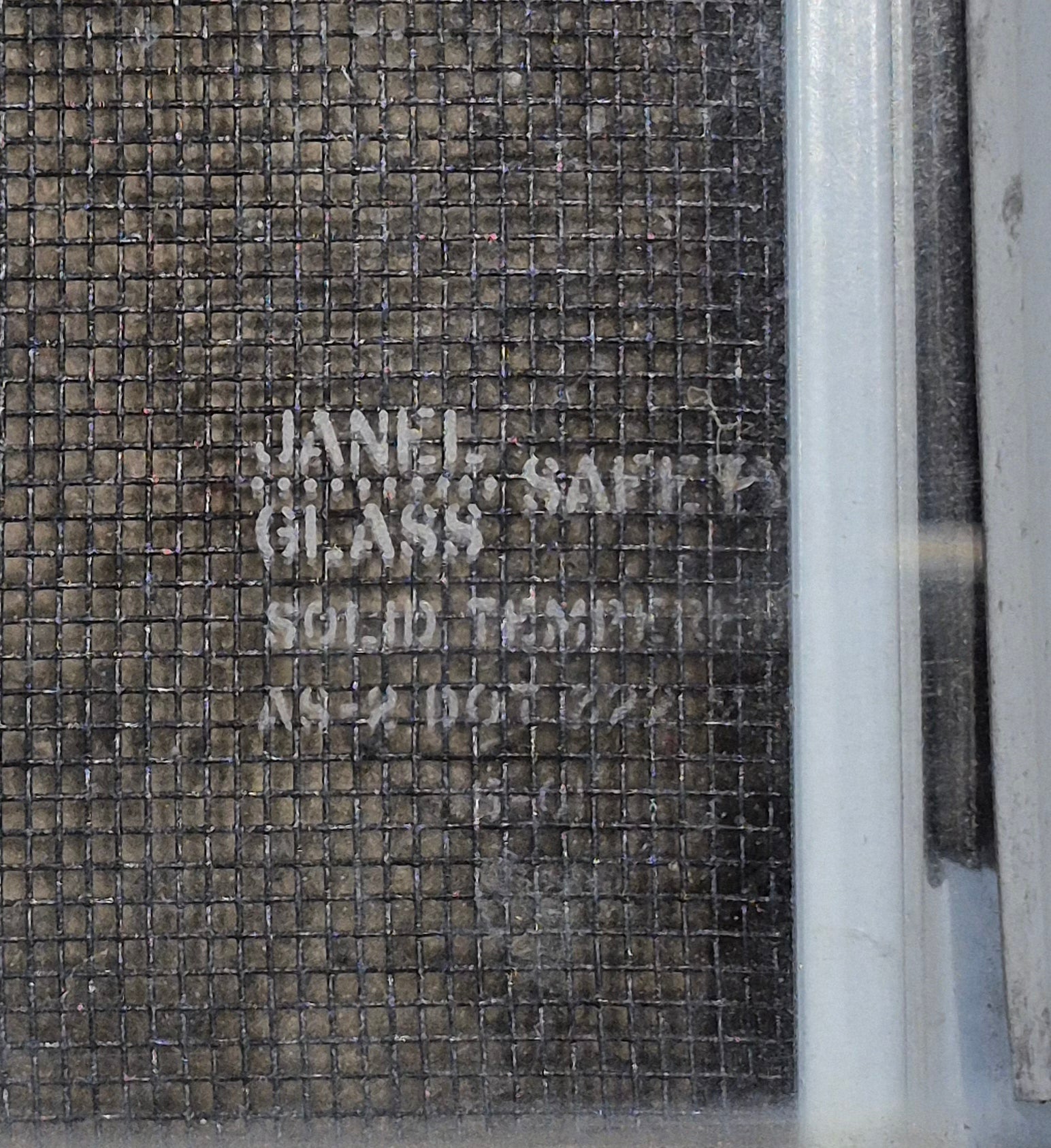 Used White Radius Opening Window : 47 1/2" W x 21 1/2" H x 1" D - Young Farts RV Parts