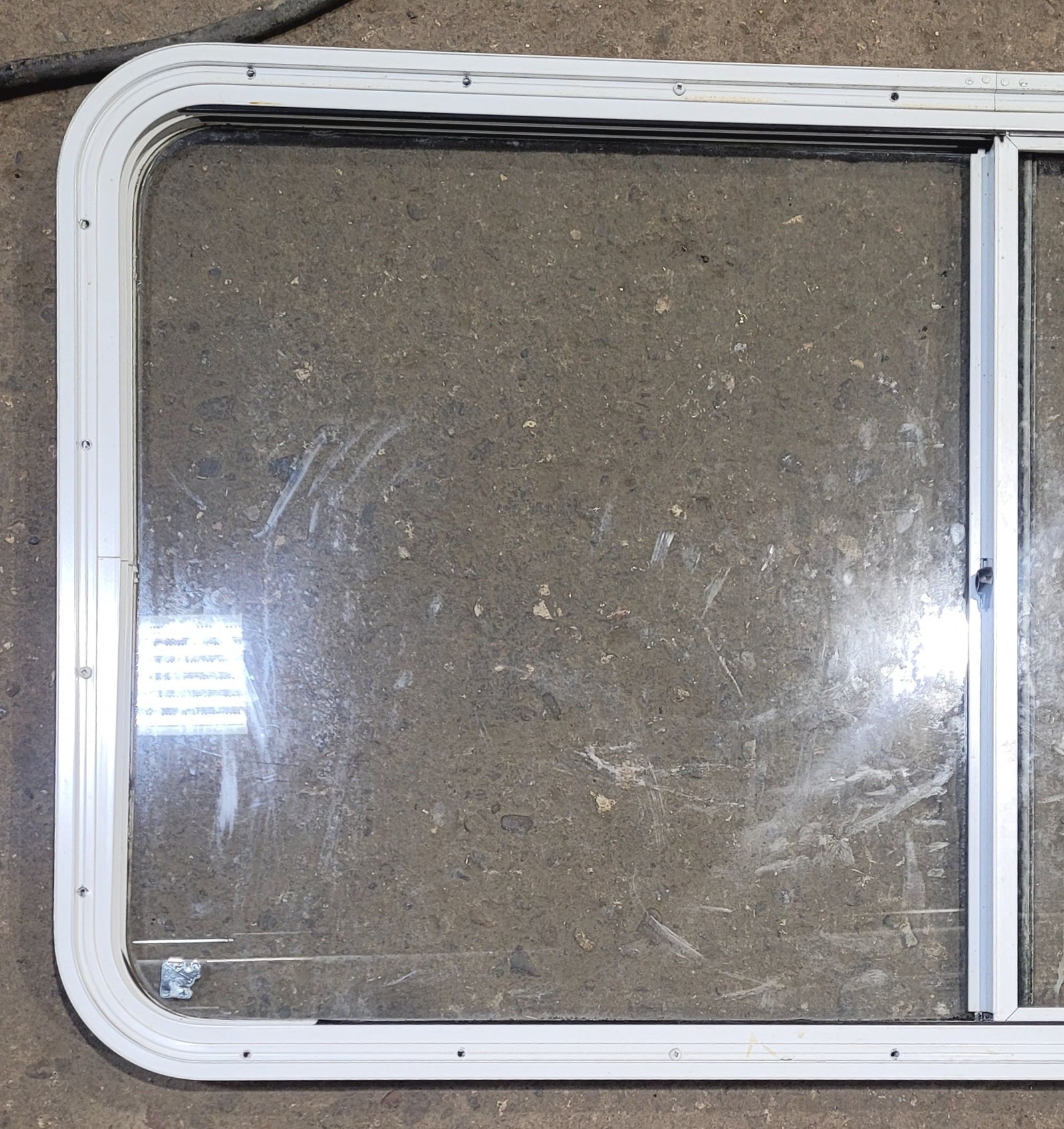 Used White Radius Opening Window : 47 1/2