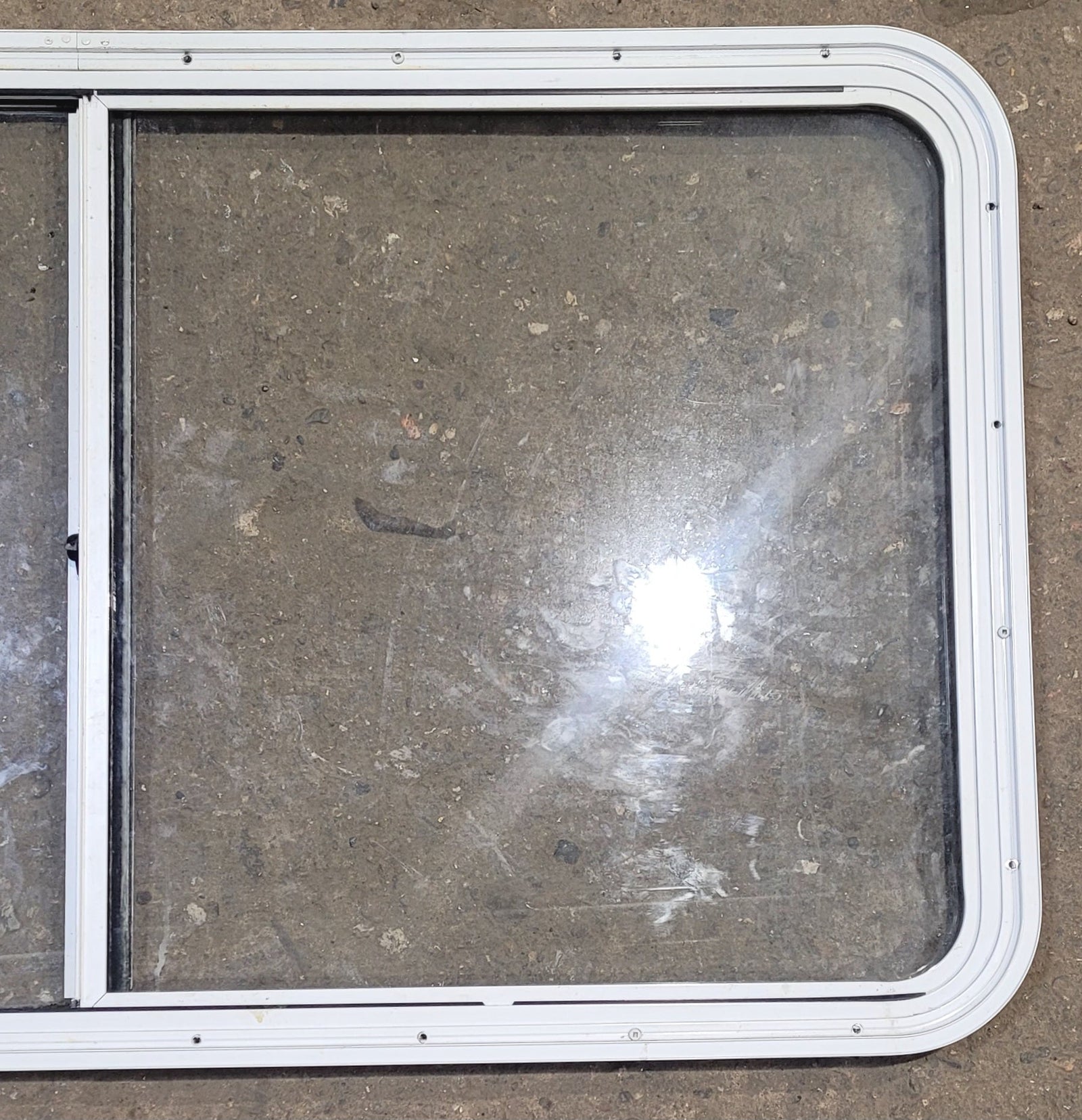 Used White Radius Opening Window : 47 1/2