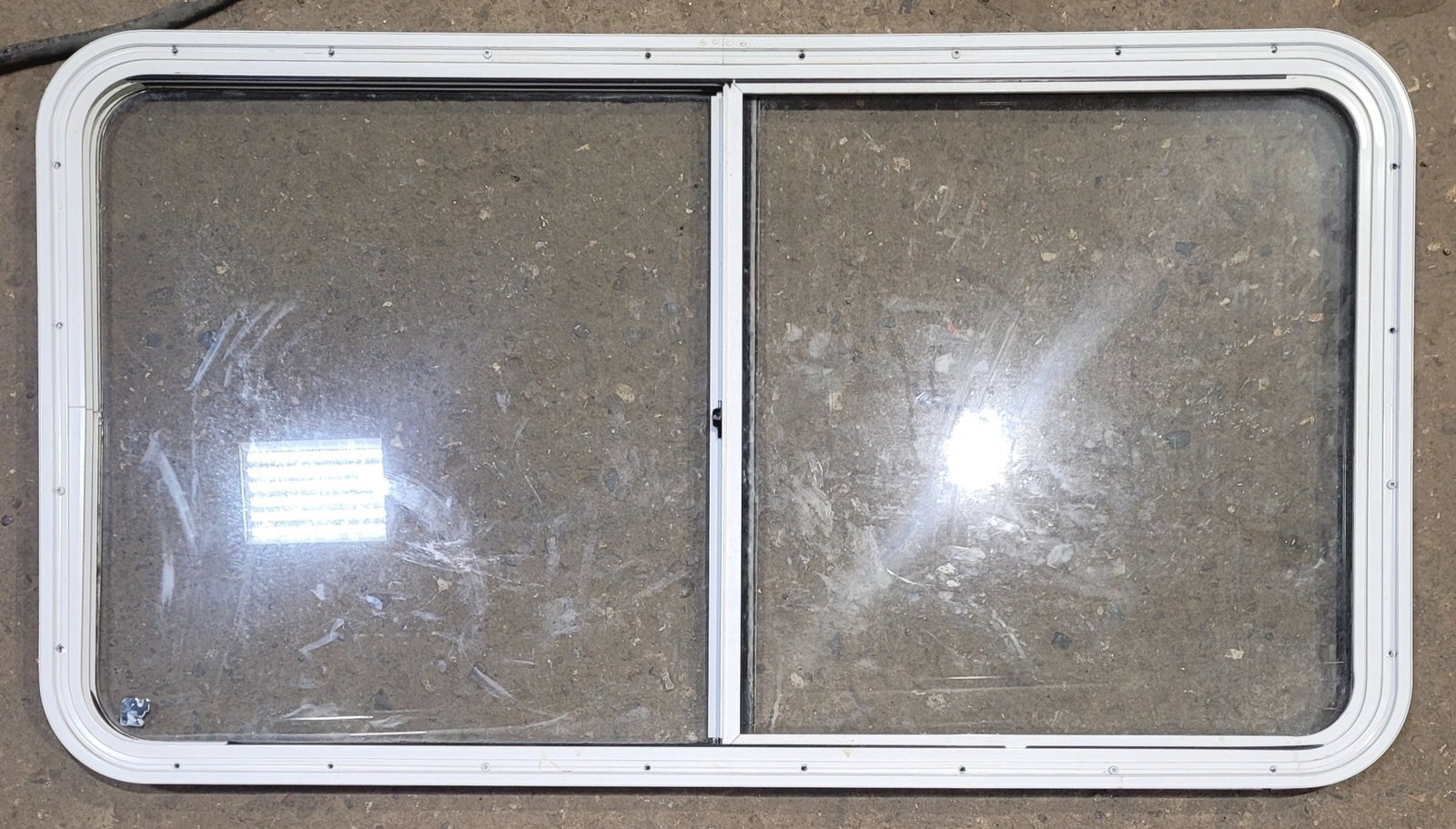 Used White Radius Opening Window : 47 1/2