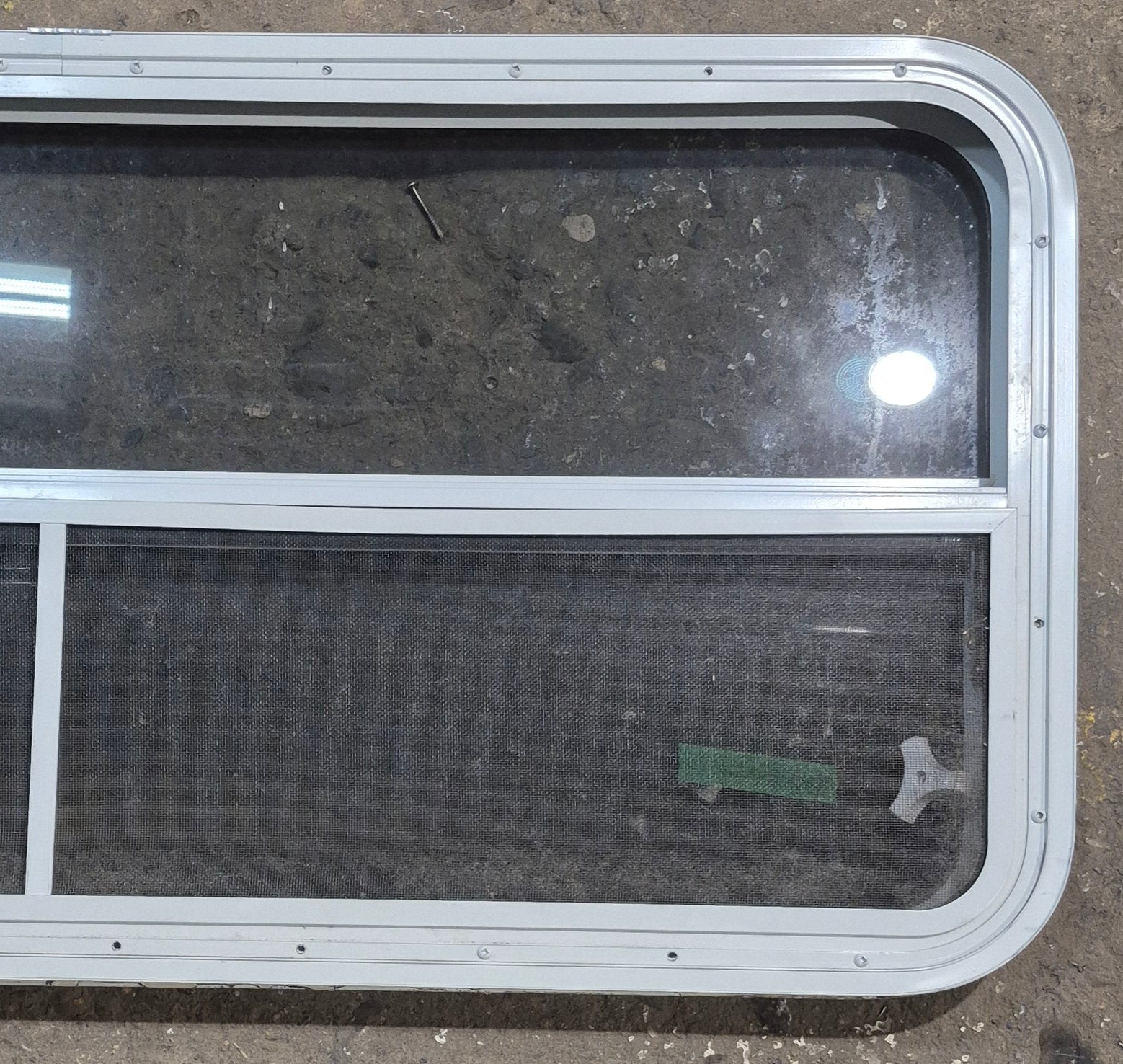 Used White Radius Opening Window : 47 1/4
