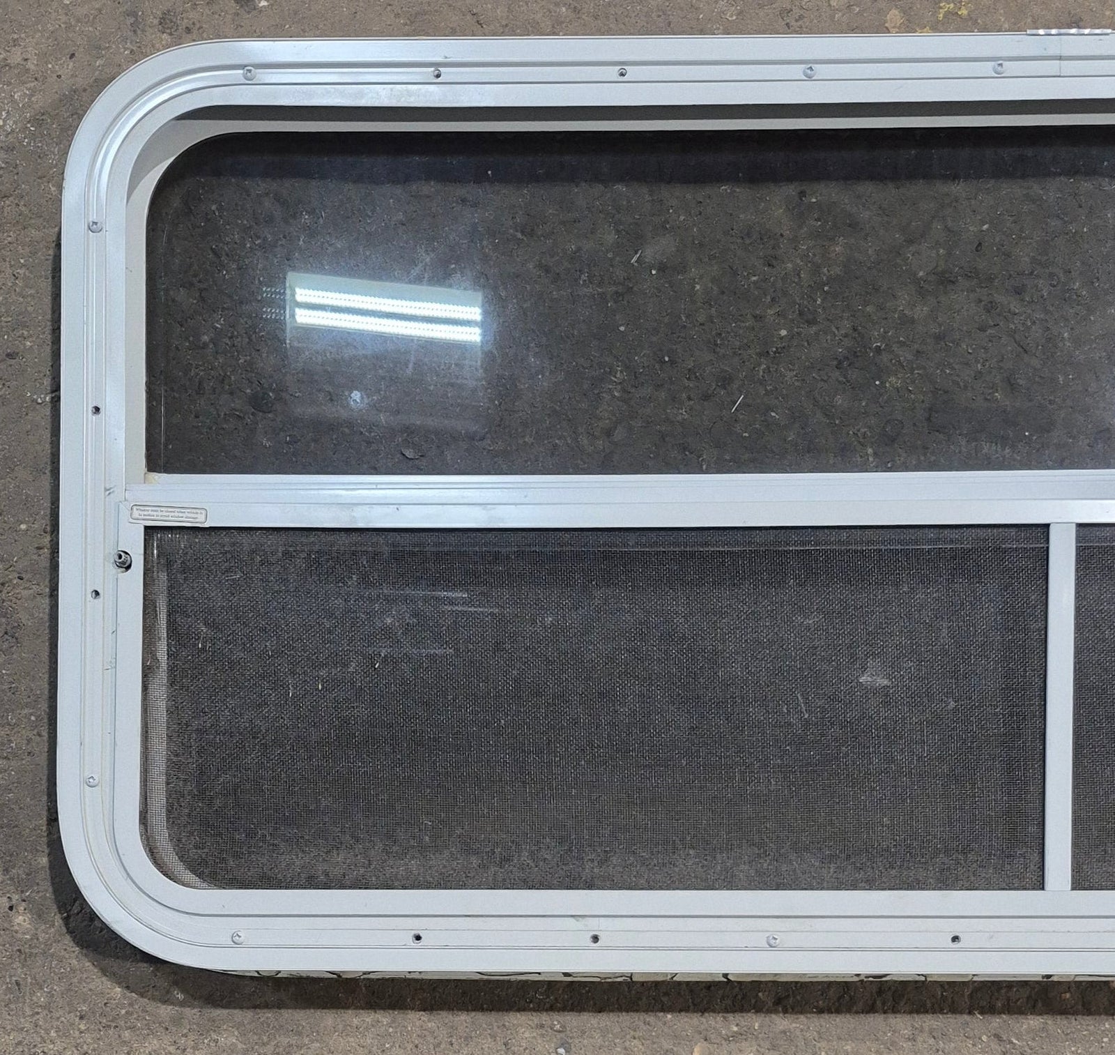 Used White Radius Opening Window : 47 1/4