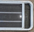 Used White Radius Opening Window : 47 1/4" W x 21 1/4" H x 1 7/8" D - Young Farts RV Parts