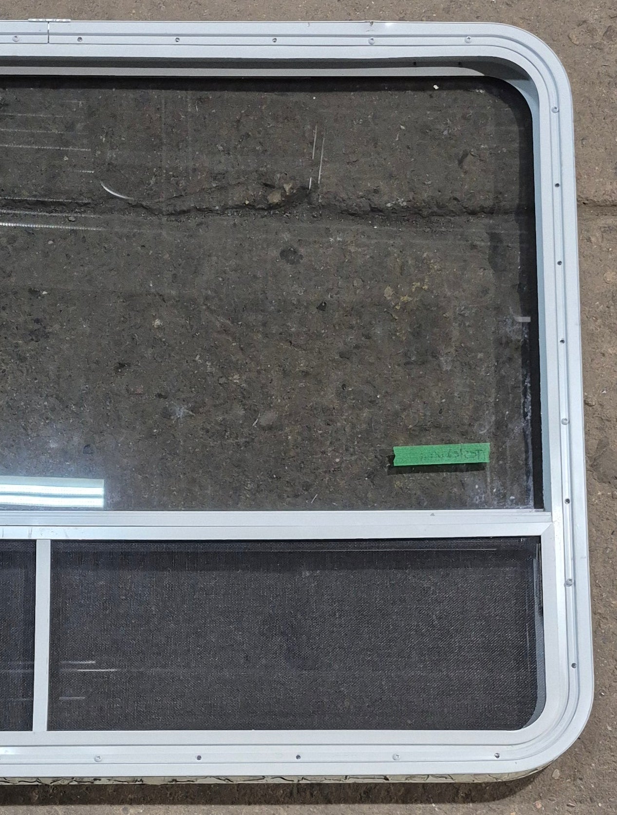 Used White Radius Opening Window : 47 1/4