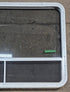 Used White Radius Opening Window : 47 1/4" W x 34 1/4" H x 1 3/4" D - Young Farts RV Parts