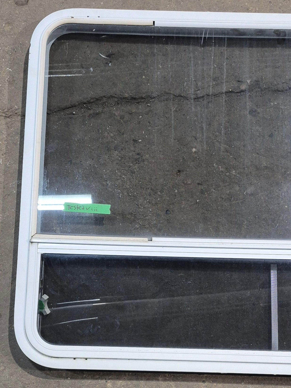 Used White Radius Opening Window : 47 1/4