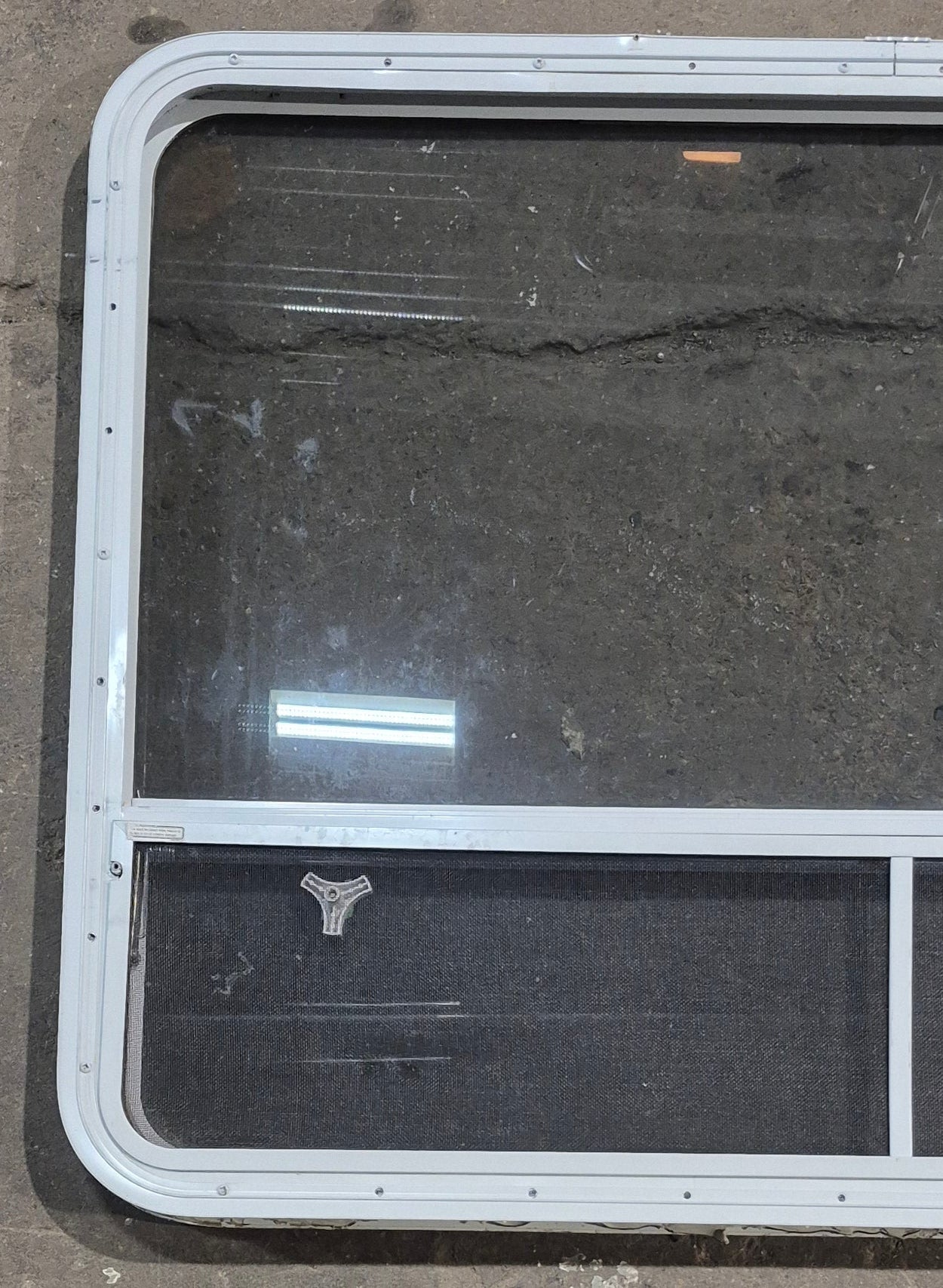 Used White Radius Opening Window : 47 1/4