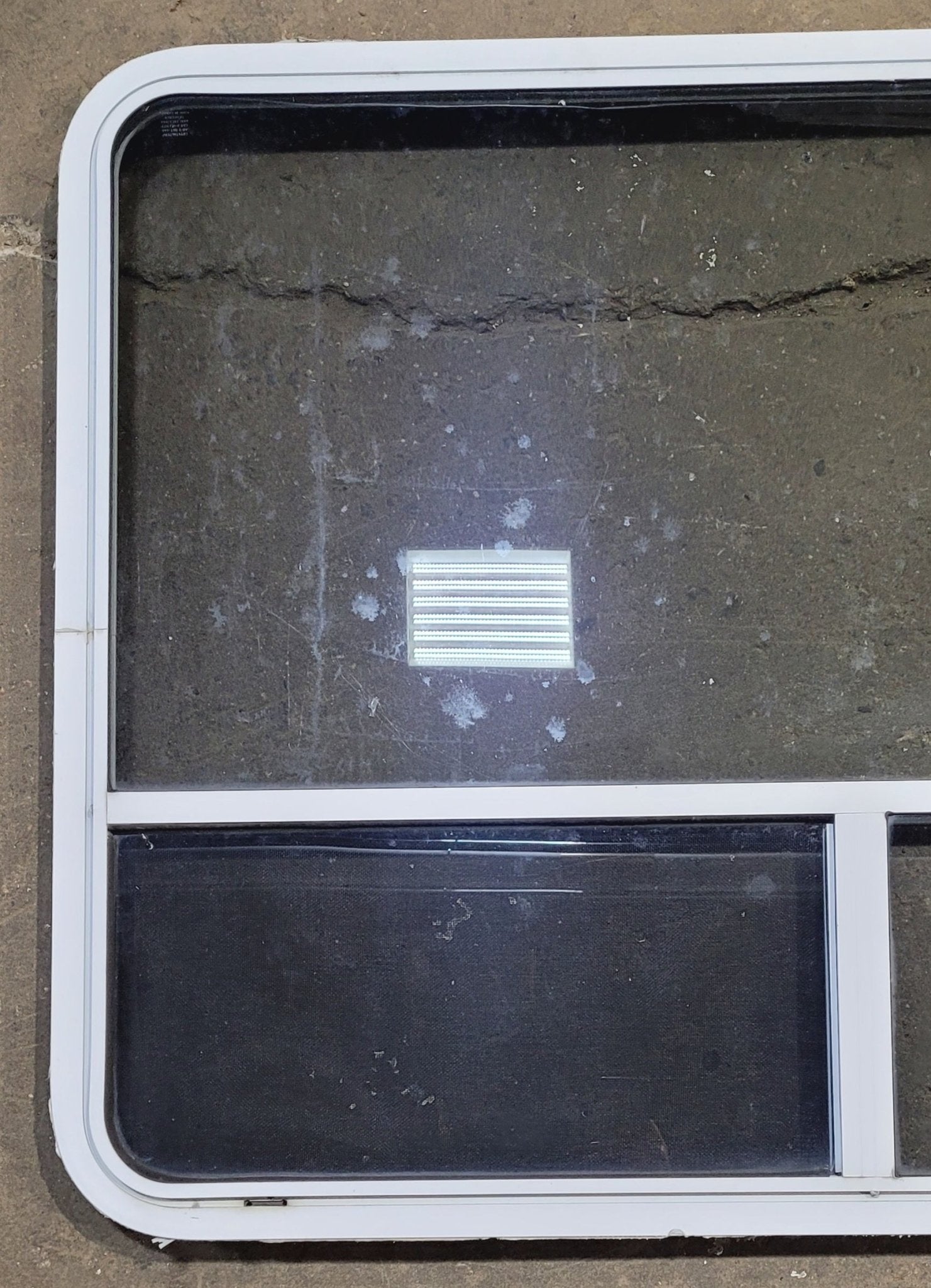 Used White Radius Opening Window : 48 1/4