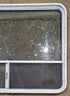 Used White Radius Opening Window : 48 1/4" W x 35 3/4" H x 1 7/8" D - Young Farts RV Parts