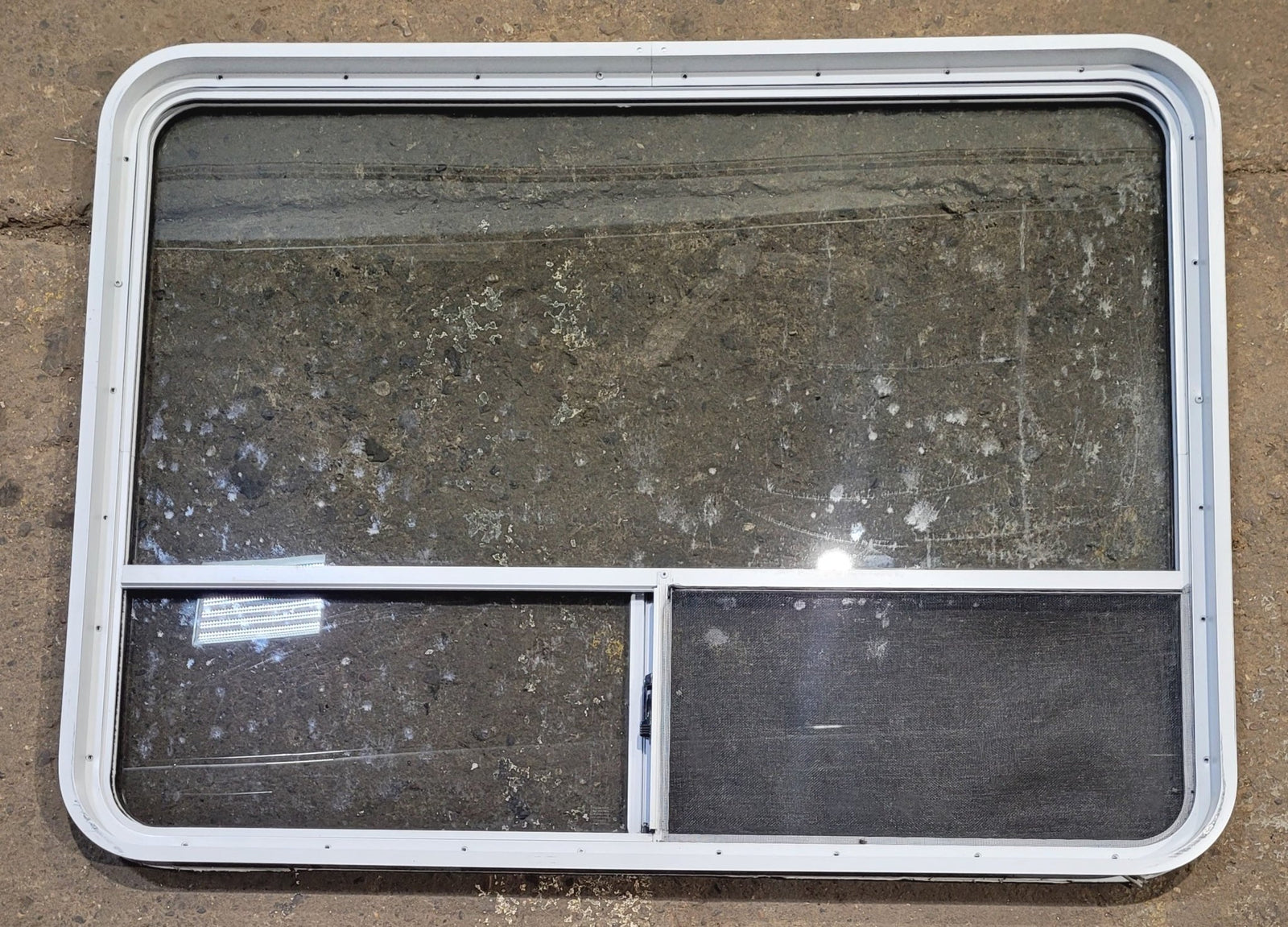 Used White Radius Opening Window : 48 1/4