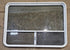 Used White Radius Opening Window : 48 1/4" W x 35 3/4" H x 1 7/8" D - Young Farts RV Parts