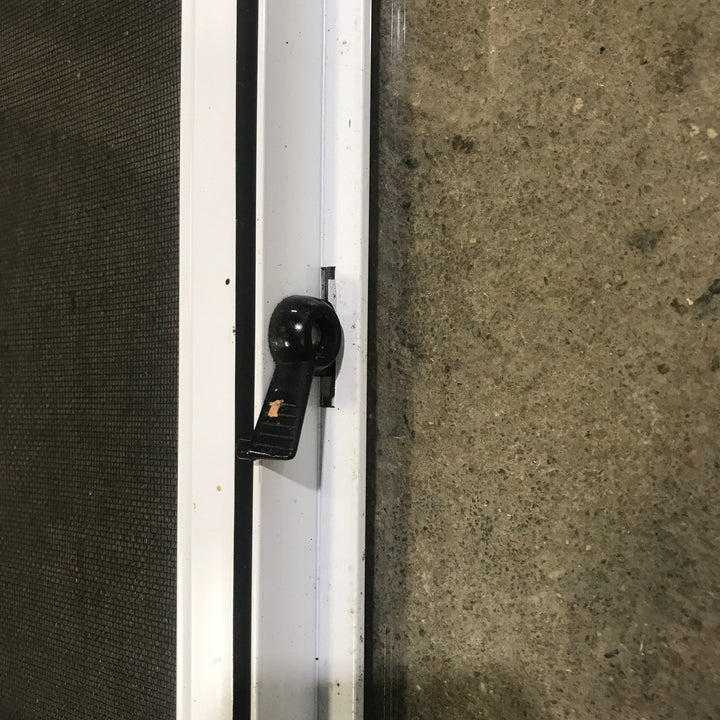 Used White Radius Opening Window : 48" W x 14 3/4" H x 1 7/8" D - Young Farts RV Parts