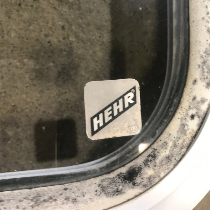 Used White Radius Opening Window : 48" W x 14 3/4" H x 1 7/8" D - Young Farts RV Parts