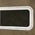 Used White Radius Opening Window : 48" W x 14 3/4" H x 1 7/8" D - Young Farts RV Parts