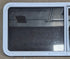 Used White Radius Opening Window : 54" W x 21 1/2" H x 1 7/8" D - Young Farts RV Parts