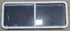 Used White Radius Opening Window : 54" W x 21 1/2" H x 1 7/8" D - Young Farts RV Parts