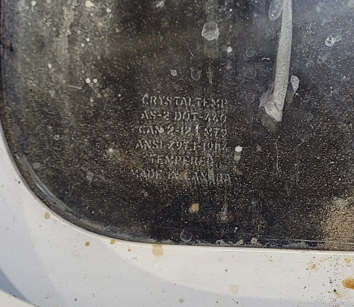 Used White Radius Opening Window : 54