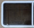 Used White Radius Opening Window : 54" W x 21 1/2" H x 1 7/8" D - Young Farts RV Parts