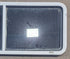 Used White Radius Opening Window : 54" W x 21 1/2" H x 1 7/8" D - Young Farts RV Parts