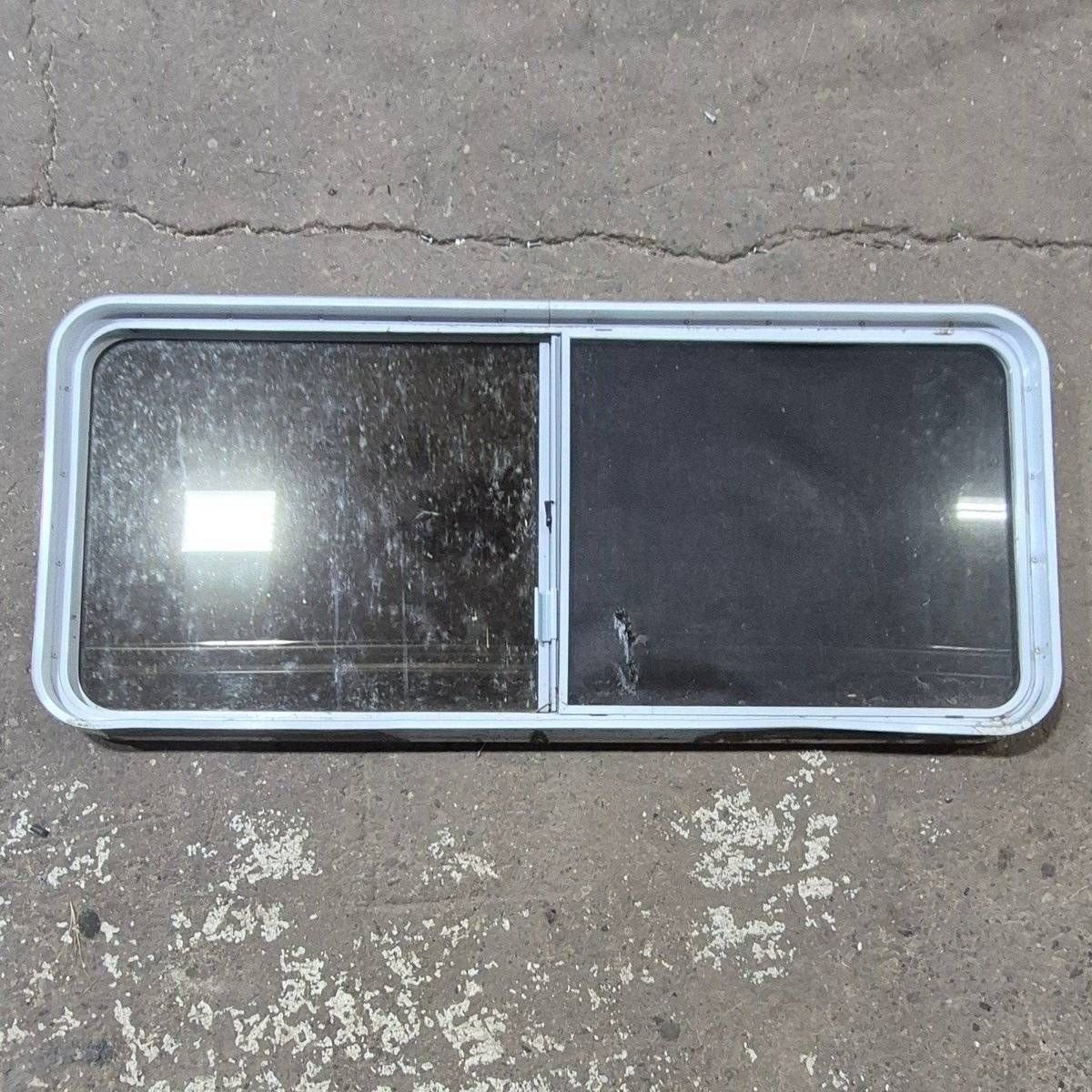 Used White Radius Opening Window - 57 1/4