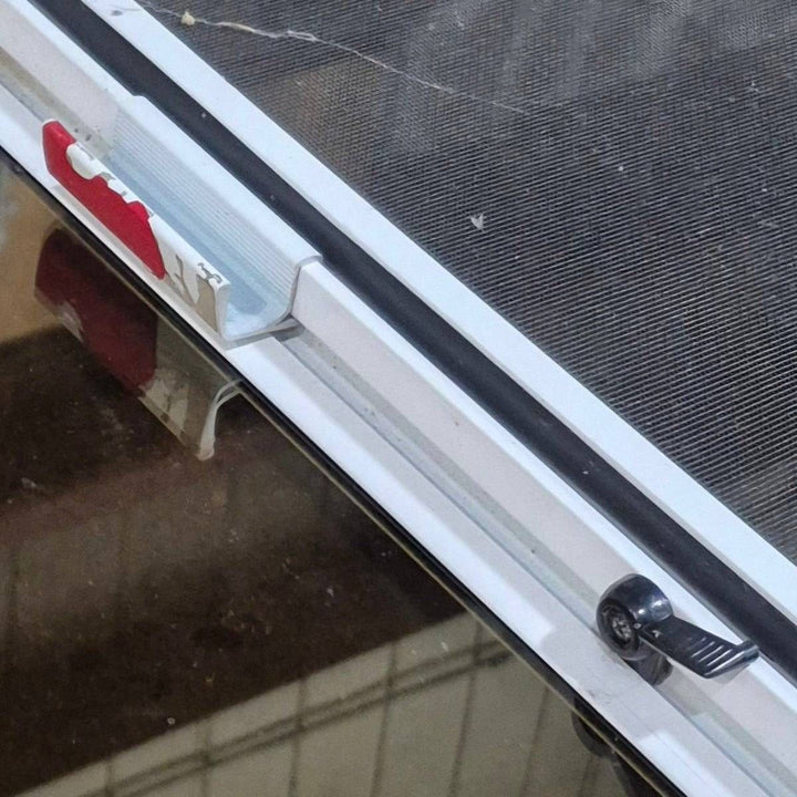 Used White Radius Opening Window - 57 1/4" X 24 1/2" X 2" - Young Farts RV Parts