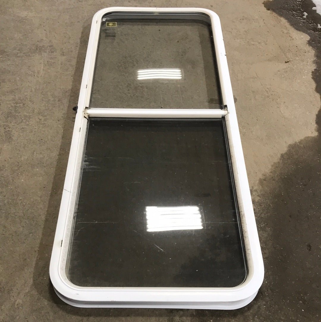 Used White Radius Opening Window : 59 1/2