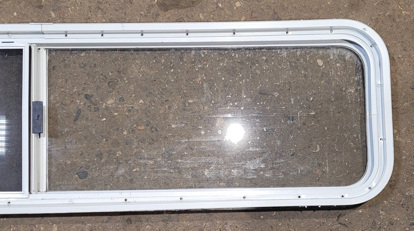 Used White Radius Opening Window : 59 1/4