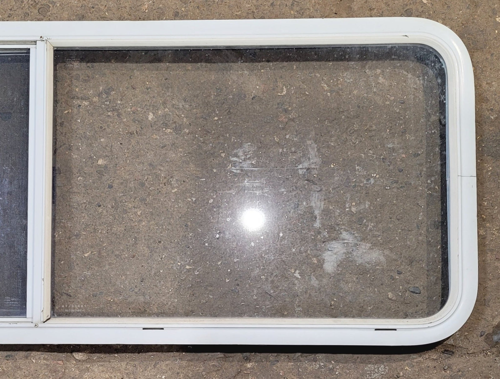 Used White Radius Opening Window : 59 1/4