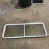 Used White Radius Opening Window - 60.25 X 21.75 X 1.875 - Young Farts RV Parts