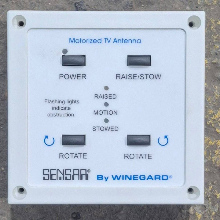 Used Winegard Satellite TV Antenna Control Panel, White - Sensar , MA-CP4W - Young Farts RV Parts