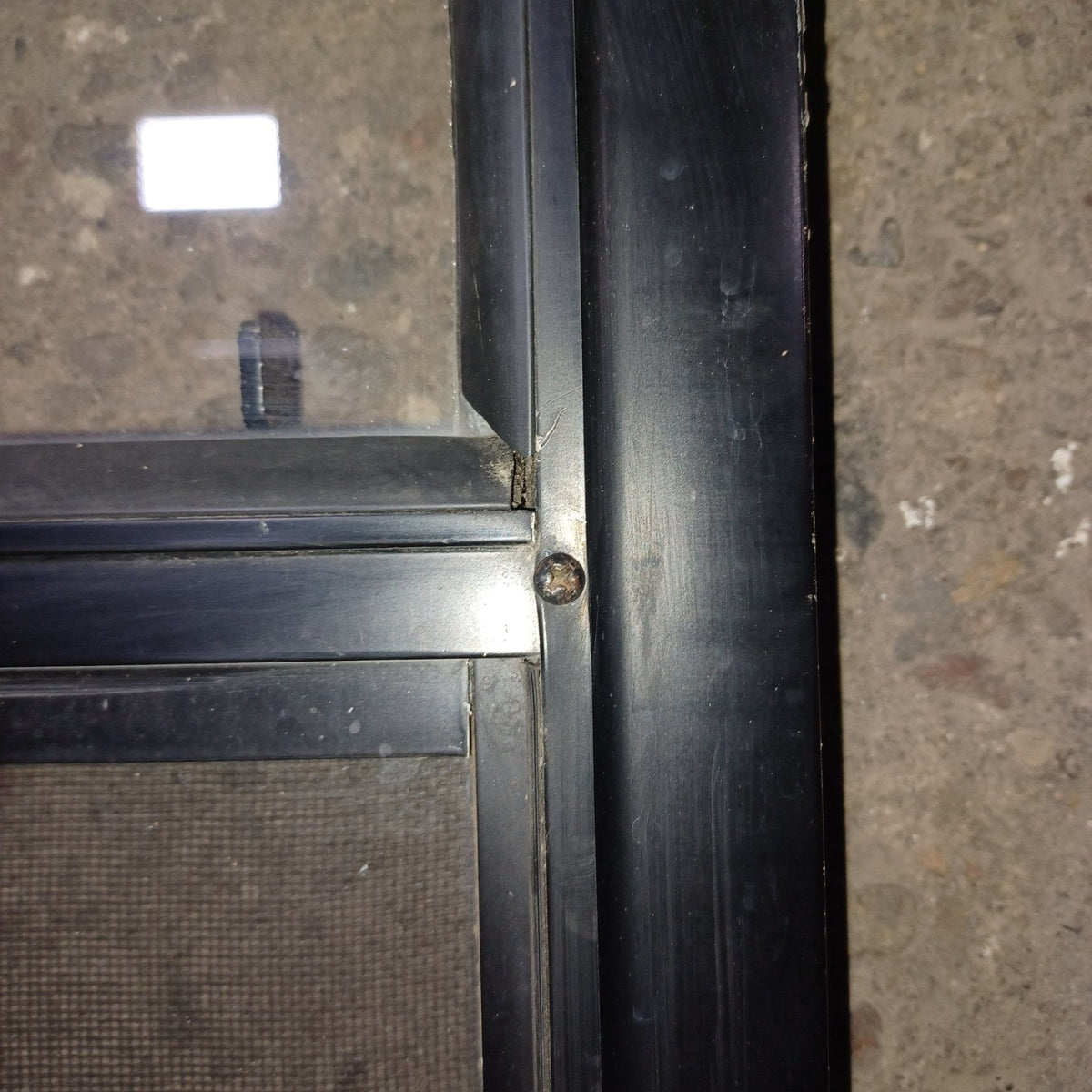 Used Young Farts RV Parts Black Radius Opening Window : 21.375″ X 17.375″ X 1.875″ - Young Farts RV Parts