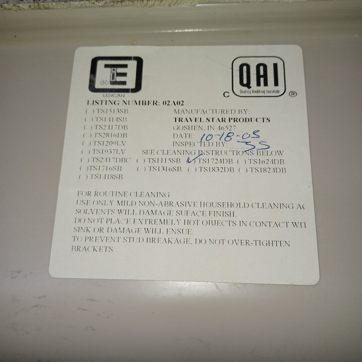 Used Young Farts RV Parts Double Kitchen Sink 24.5″ X 17.25″ X 7.5″ - TS1724DB - Young Farts RV Parts