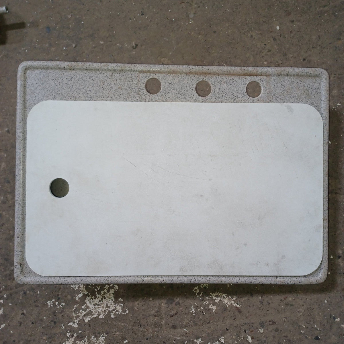 Used Young Farts RV Parts Double Kitchen Sink 24.5″ X 17.25″ X 7.5″ - TS1724DB - Young Farts RV Parts