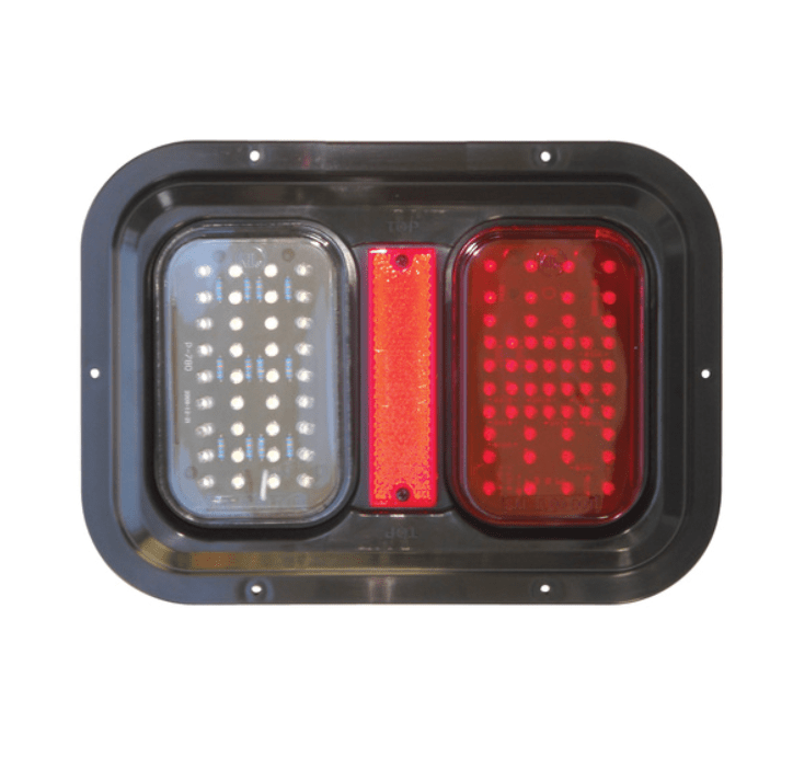 Valterra DG52721PB Diamond Group Stop/Turn/Tail Light - Amber/Red - Young Farts RV Parts